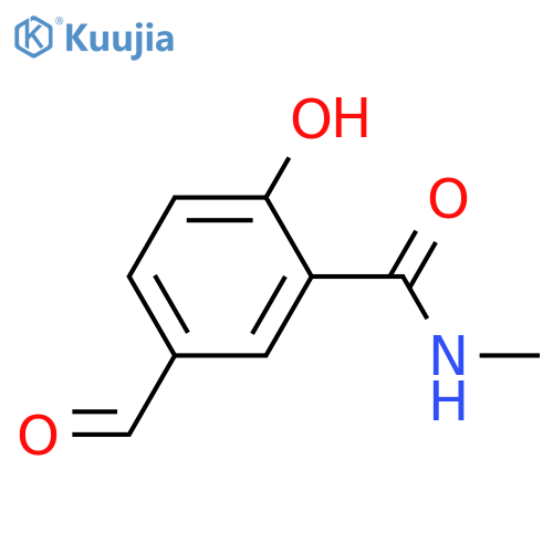 5-Formyl-2-hydroxybenzoic acid; Methylamide structure