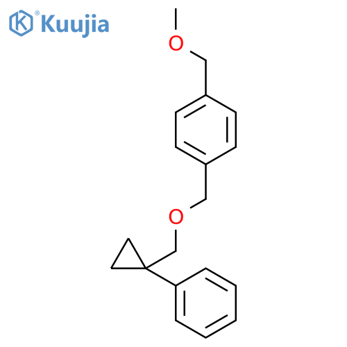 Benzene, 1-(methoxymethyl)-4-[[(1-phenylcyclopropyl)methoxy]methyl]- structure