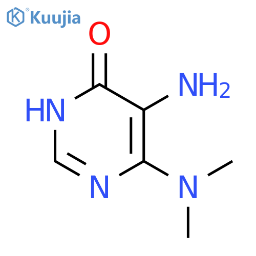 5-amino-6-(dimethylamino)-3,4-dihydropyrimidin-4-one structure