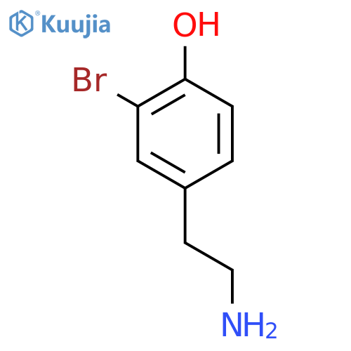 Phenol, 4-(2-aminoethyl)-2-bromo- structure
