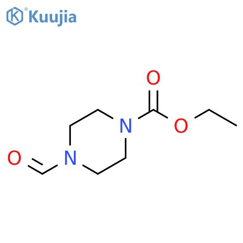 4-formyl-1-Piperazinecarboxylic acid ethyl ester structure