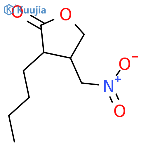 2(3H)-Furanone, 3-butyldihydro-4-(nitromethyl)- structure
