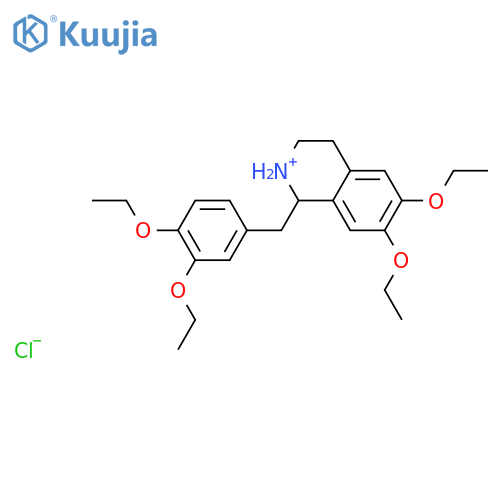 Isoquinoline,1-[(3,4-diethoxyphenyl)methyl]-6,7-diethoxy-1,2,3,4-tetrahydro-, hydrochloride(1:1) structure