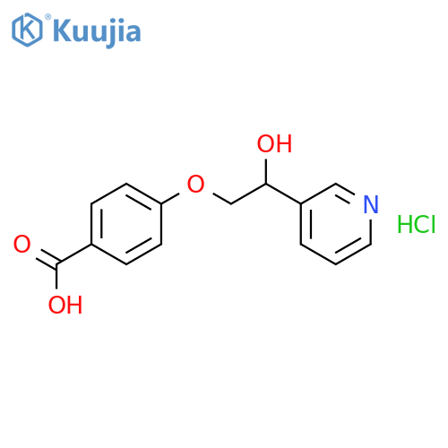 Benzoic acid, 4-[2-hydroxy-2-(3-pyridinyl)ethoxy]-, hydrochloride structure