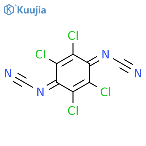 Cyanamide, (2,3,5,6-tetrachloro-2,5-cyclohexadiene-1,4-diylidene)bis- structure