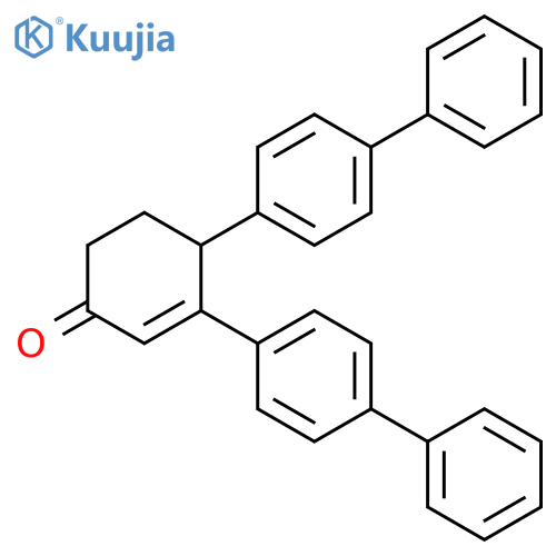 2-Cyclohexen-1-one, 3,4-bis([1,1'-biphenyl]-4-yl)- structure