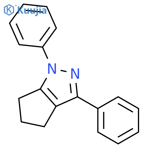 Cyclopentapyrazole, 1,4,5,6-tetrahydro-1,3-diphenyl- structure
