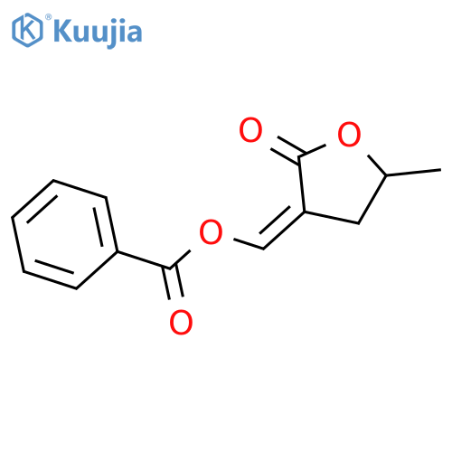 2(3H)-Furanone, 3-[(benzoyloxy)methylene]dihydro-5-methyl-, (E)- structure