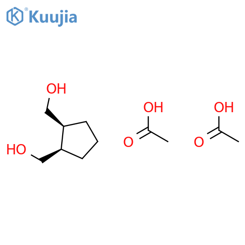 1,2-Cyclopentanedimethanol, diacetate, cis- structure