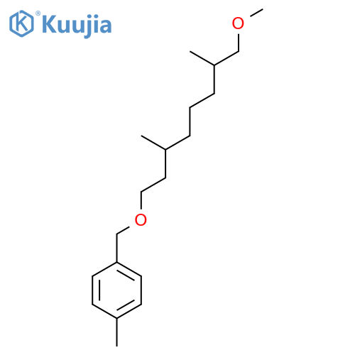 1-{[(8-methoxy-3,7-dimethyloctyl)oxy]methyl}-4-methylbenzene structure