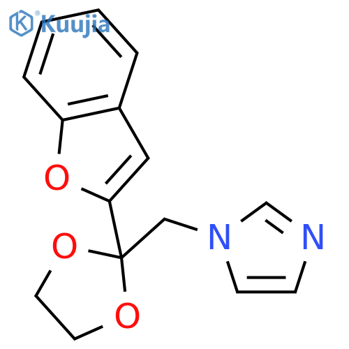 1H-Imidazole,1-[[2-(2-benzofuranyl)-1,3-dioxolan-2-yl]methyl]- structure