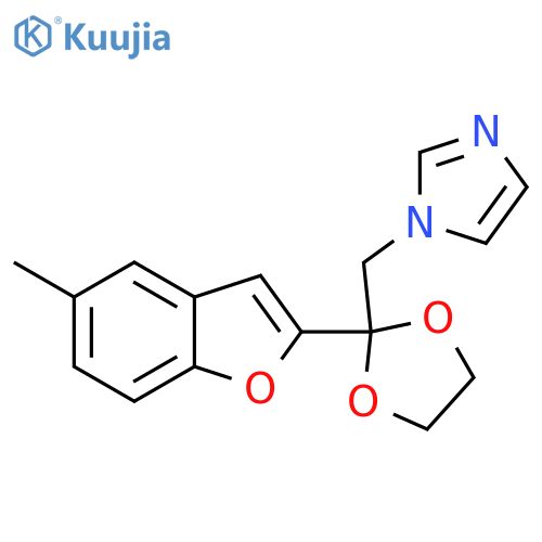 1H-Imidazole,1-[[2-(5-methyl-2-benzofuranyl)-1,3-dioxolan-2-yl]methyl]- structure