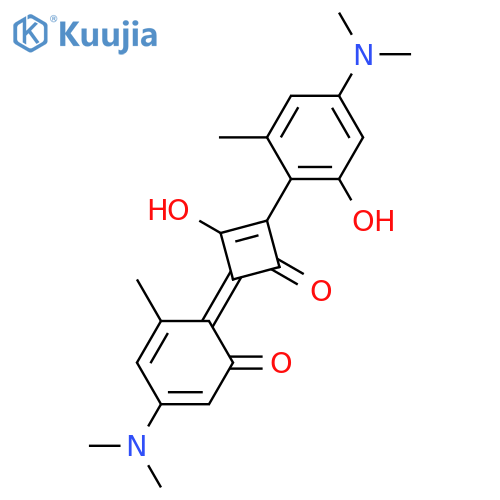 Cyclobutenediylium,1,3-bis[4-(dimethylamino)-2-hydroxy-6-methylphenyl]-2,4-dihydroxy-, bis(innersalt) (9CI) structure
