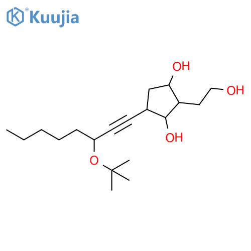 1,3-Cyclopentanediol,4-[3-(1,1-dimethylethoxy)-1-octynyl]-2-(2-hydroxyethyl)- structure