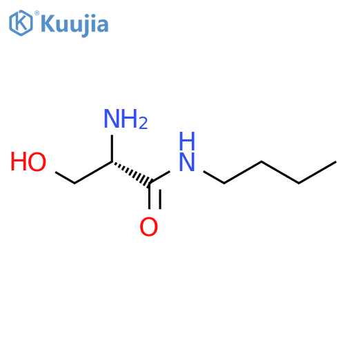 Propanamide, 2-amino-N-butyl-3-hydroxy-, (S)- structure