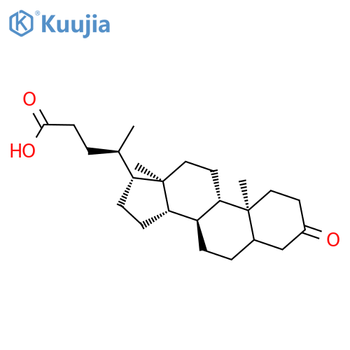 Cholan-24-oic acid, 3-oxo- structure