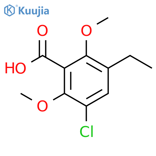 Benzoic acid, 3-chloro-5-ethyl-2,6-dimethoxy- structure