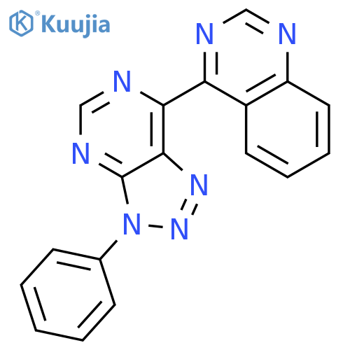 Quinazoline, 4-(3-phenyl-3H-1,2,3-triazolo[4,5-d]pyrimidin-7-yl)- structure