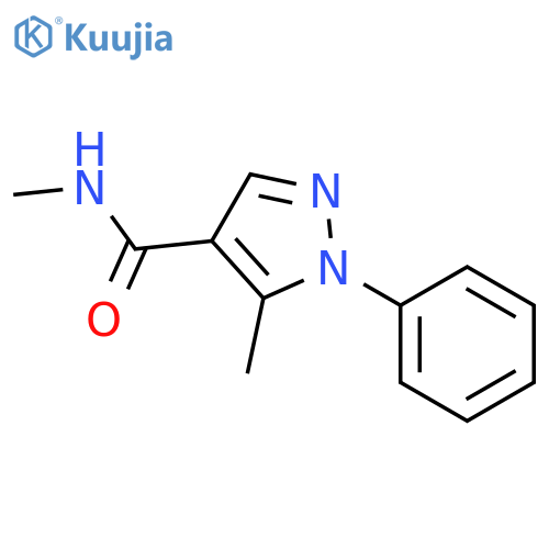 N,5-DIMETHYL-1-PHENYL-1H-PYRAZOLE-4-CARBOXAMIDE structure