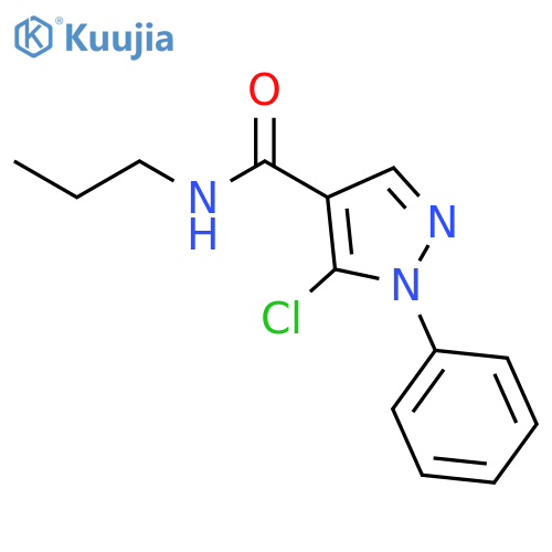 1H-Pyrazole-4-carboxamide, 5-chloro-1-phenyl-N-propyl- structure