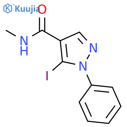 5-iodo-N-methyl-1-phenyl-1H-pyrazole-4-carboxamide structure