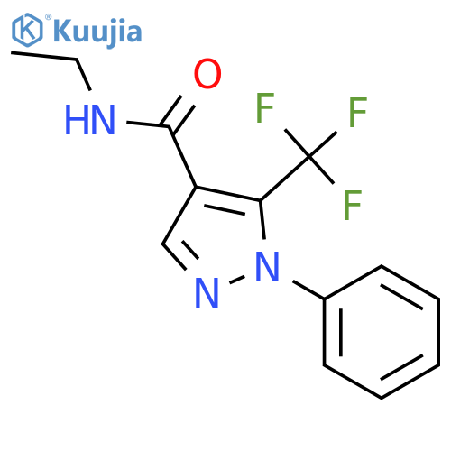 1H-Pyrazole-4-carboxamide,N-ethyl-1-phenyl-5-(trifluoromethyl)- structure