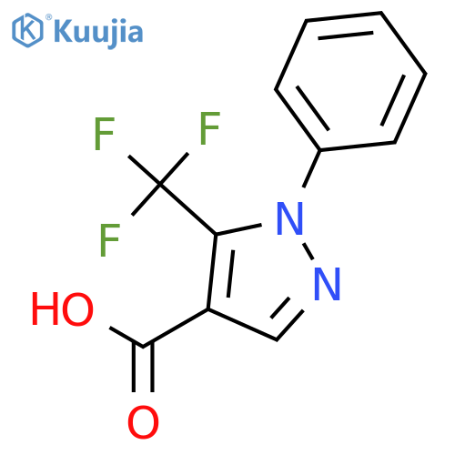 1-Phenyl-5-trifluoromethyl-1H-pyrazole-4-carboxylic Acid structure