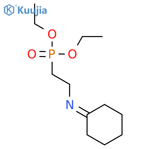 Phosphonic acid, [2-(cyclohexylideneamino)ethyl]-, diethyl ester structure