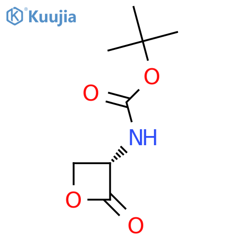 tert-butyl N-[(3S)-2-oxooxetan-3-yl]carbamate structure