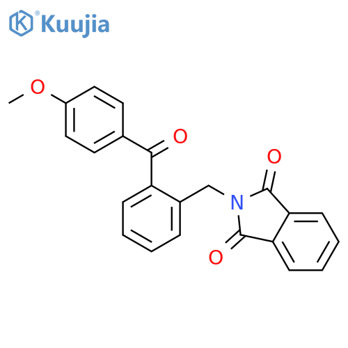 1H-Isoindole-1,3(2H)-dione, 2-[[2-(4-methoxybenzoyl)phenyl]methyl]- structure