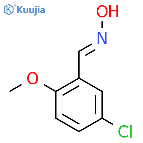 (E)-5-Chloro-2-methoxybenZaldehyde oxime structure