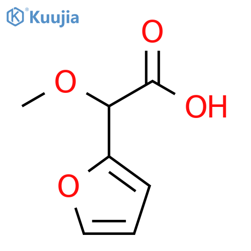 2-(furan-2-yl)-2-methoxyacetic acid structure