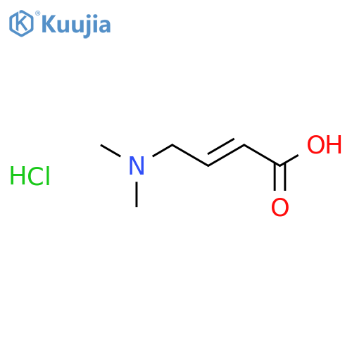 4-(Dimethylamino)-2-butenoic acid hydrochloride structure