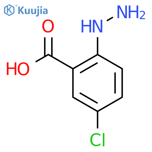 5-Chloro-2-hydrazinylbenzoic acid structure