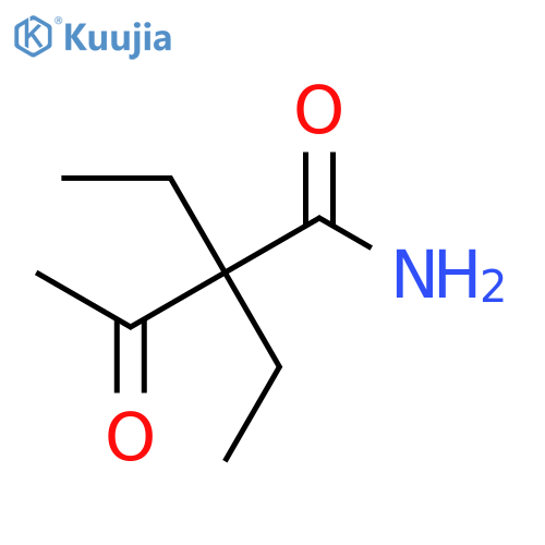 2,2-Diethyl-3-oxobutanamide structure