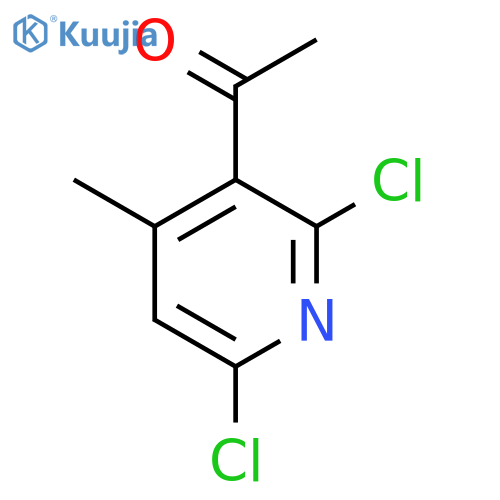 1-(2,6-Dichloro-4-methylpyridin-3-yl)ethan-1-one structure