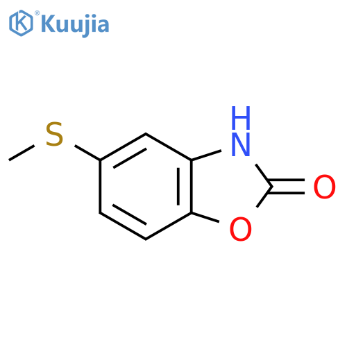 2(3H)-Benzoxazolone, 5-(methylthio)- structure