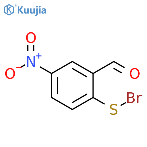 Benzenesulfenyl bromide, 2-formyl-4-nitro- structure