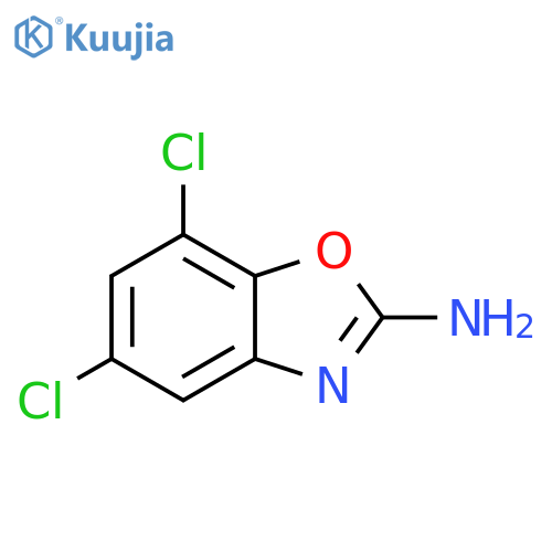 5,7-dichloro-1,3-benzoxazol-2-amine structure