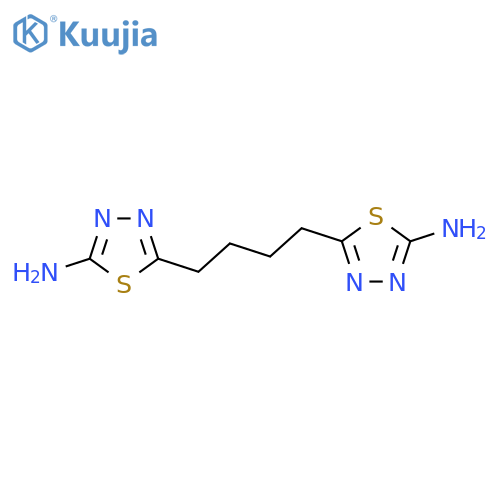 5,5'-(Butane-1,4-diyl)bis(1,3,4-thiadiazol-2-amine) structure