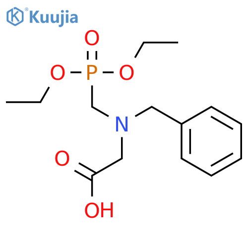Glycine, N-[(diethoxyphosphinyl)methyl]-N-(phenylmethyl)- structure