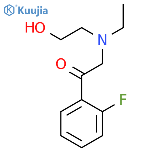 Ethanone, 2-[ethyl(2-hydroxyethyl)amino]-1-(2-fluorophenyl)- structure