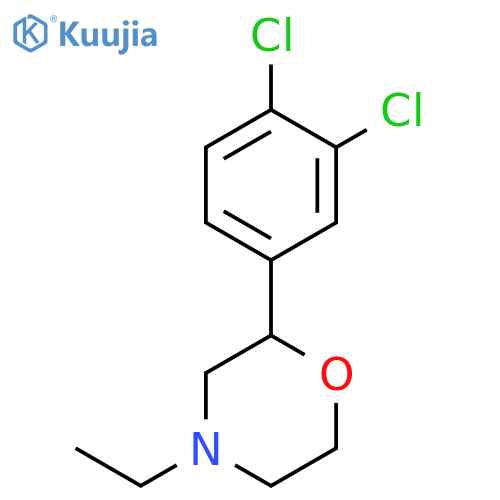Morpholine, 2-(3,4-dichlorophenyl)-4-ethyl- structure
