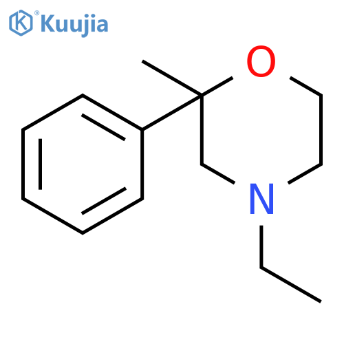 Morpholine, 4-ethyl-2-methyl-2-phenyl- structure