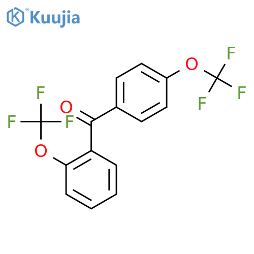 Methanone,[2-(trifluoromethoxy)phenyl][4-(trifluoromethoxy)phenyl]- structure