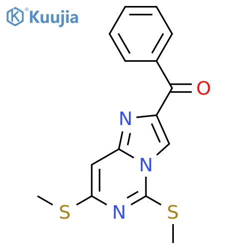 Methanone, [5,7-bis(methylthio)imidazo[1,2-c]pyrimidin-2-yl]phenyl- structure