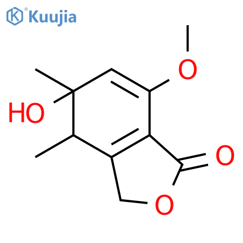5-hydroxy-7-methoxy-4,5-dimethyl-1(3H)-isobenzofuranone structure
