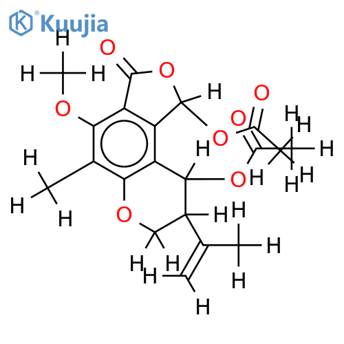 Di-Ac-(8alpha,9alpha)-1,7,8,9-Tetrahydro-1,9-dihydroxy-4-methoxy-5-methyl-8-(1-methylethenyl)-3H-furo[3,4-f][1]benzopyran-3-one, structure