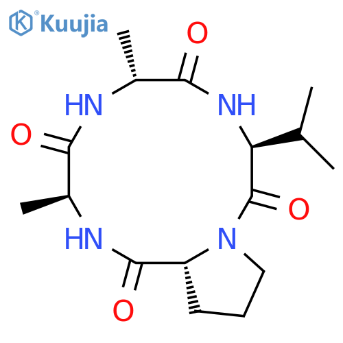 Cyclo(D-alanyl-L-valyl-D-prolyl-L-alanyl) structure