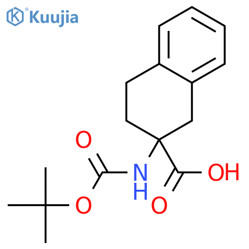 2-{[(tert-butoxy)carbonyl]amino}-1,2,3,4-tetrahydronaphthalene-2-carboxylic acid structure